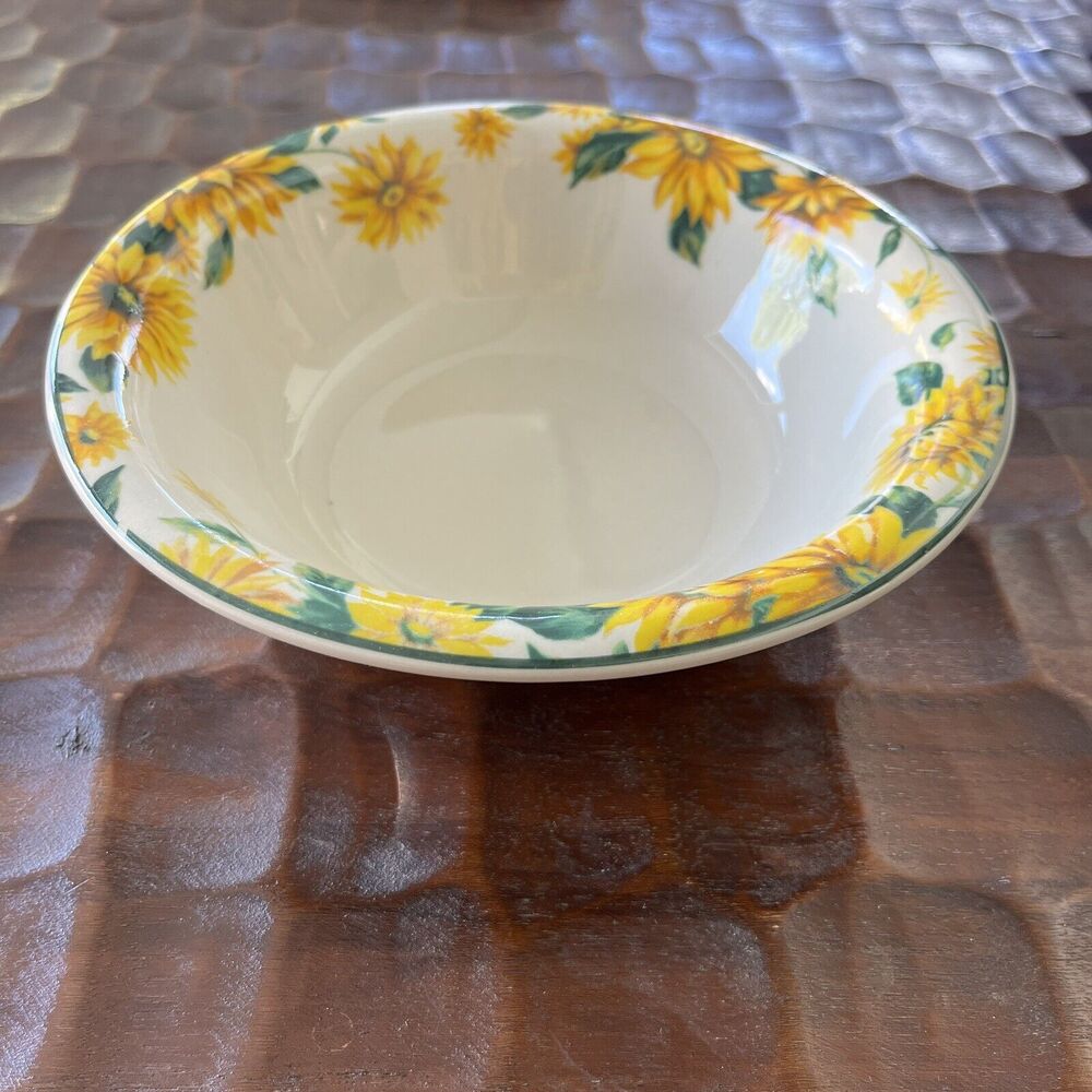 Thomson Pottery Sunflower Coupe Soup Bowl 7 ¼"